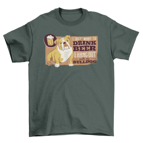 Beer & Bulldog T-Shirt