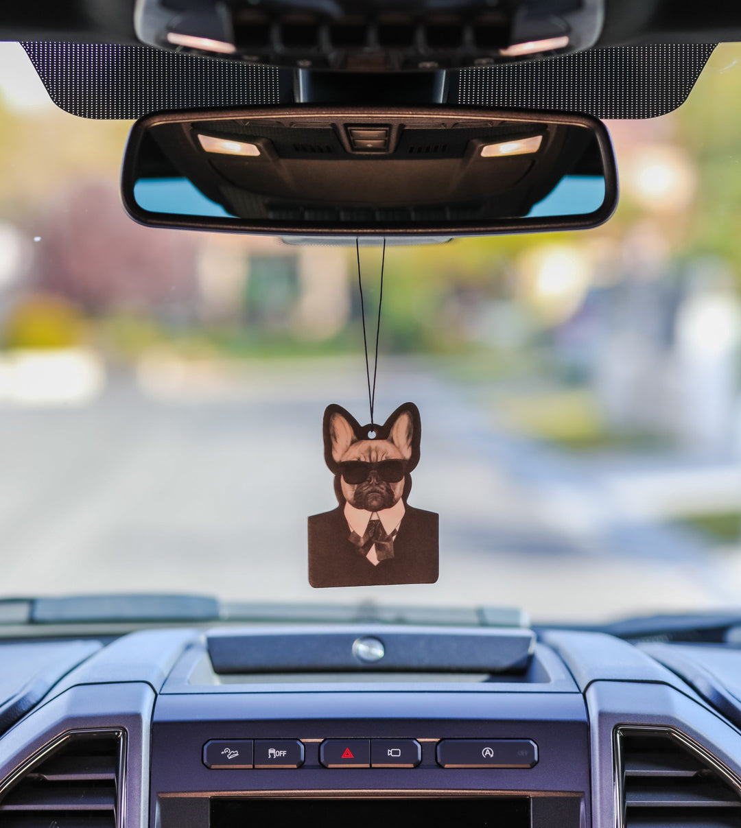 Frenchie in Black Air Freshener